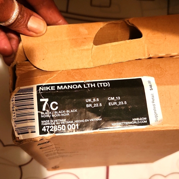 NIKE 7C BLACK BOOTS NWT IN BOX - Picture 6 of 7